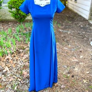 Cousins Concert Attire Blue Maxi Formal Dress